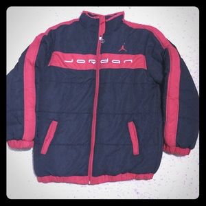 Nike Air JORDAN logo insulated coat black & red